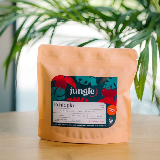 ETIÓPIA GUJI - automat ☕️ Momentálne naša najtmavšia káva v ponuke. Označenie automat zmamená, že stupeň praženia je full...